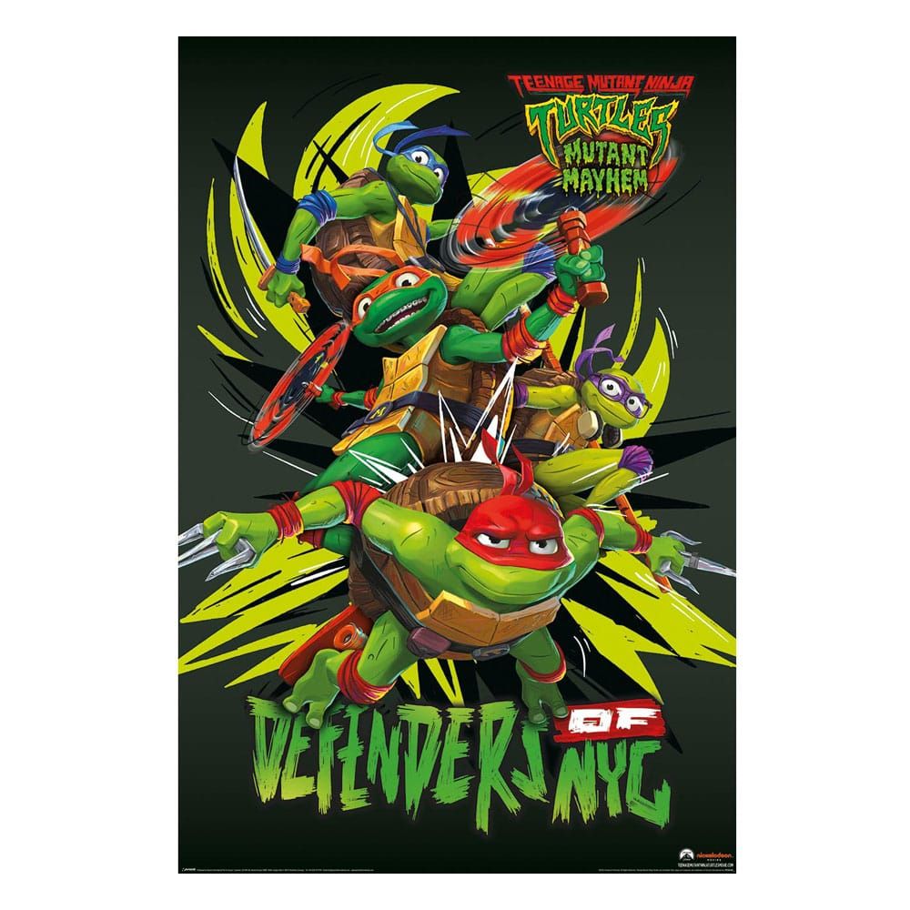 Teenage Mutant Ninja Turtles: Mutant Mayhem Poster Pack Defenders of NYC 61 x 91 cm (4) Pyramid International