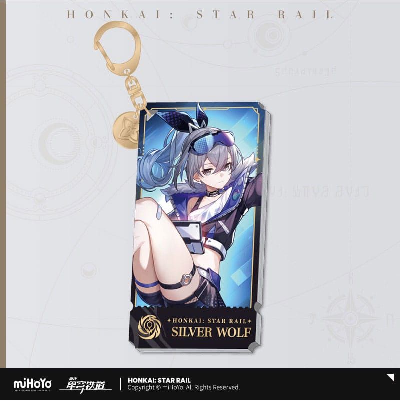 Honkai: Star Rail Character Acrylic Keychain Silver Wolf 9 cm MiHoYo