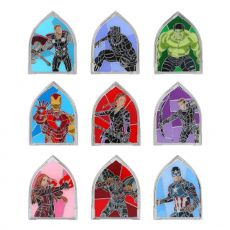 Marvel Loungefly Enamel Pins Blind Box Assortment Stain Glass (24)