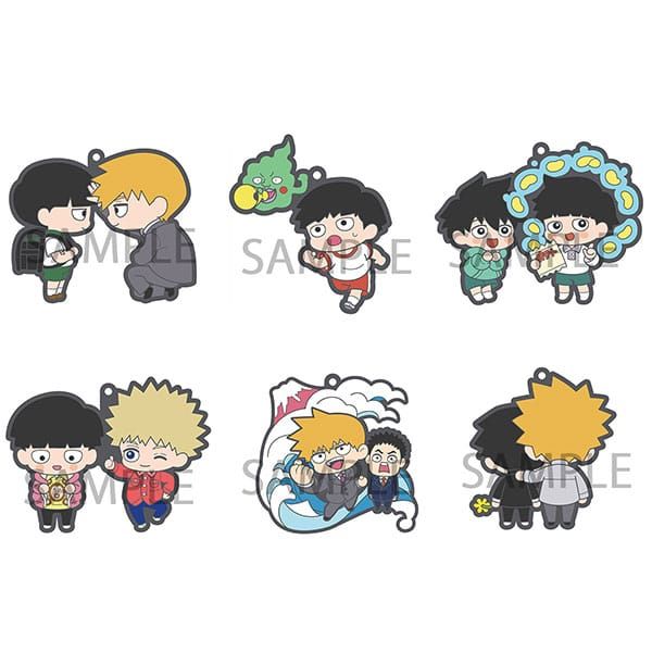 Mob Psycho 100 III Rubber Charms 6 cm Assortment (6) Megahouse