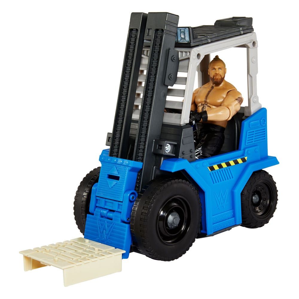 WWE Wrekkin' Vehicle Slam 'N Stack Forklift with Brock Lesnar Action Figure 15 cm Mattel