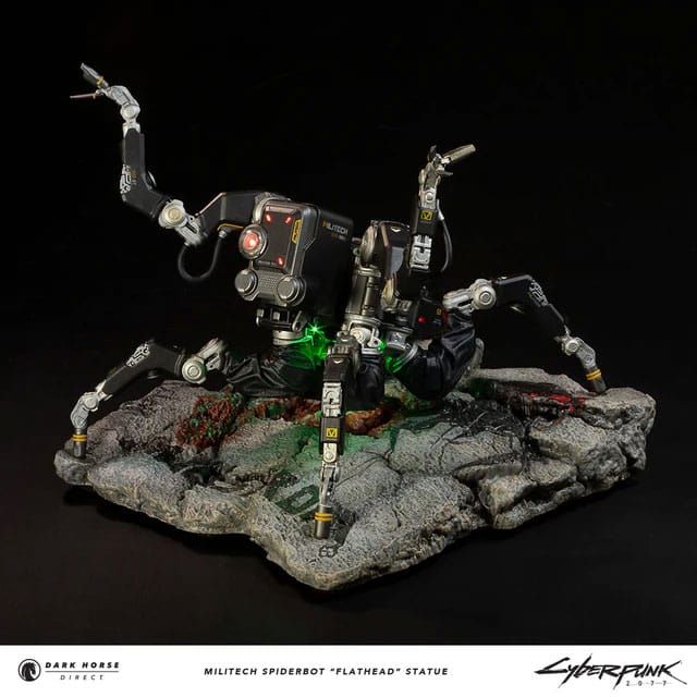 Cyberpunk 2077 Statue Militech Spiderbot "Flathead" 25 cm Dark Horse