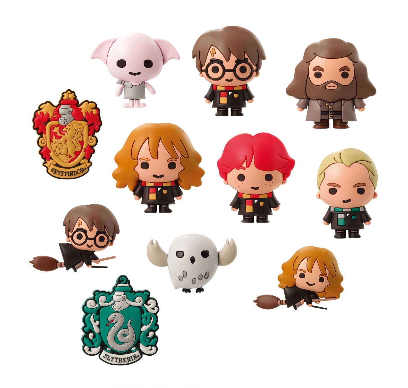 Harry Potter 3D Rubber Keychain Series 2 Display (24) Monogram Int.
