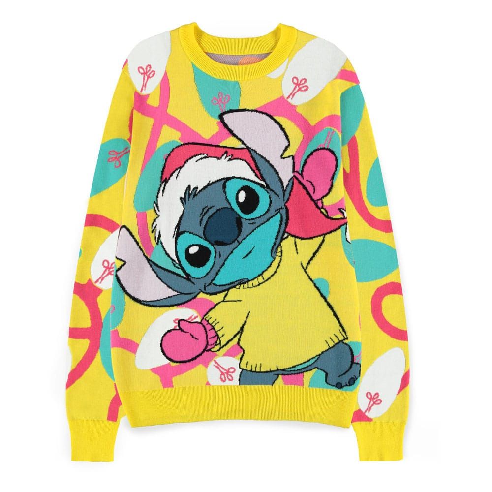 Lilo & Stitch Sweatshirt Christmas Jumper Stitch Size L Difuzed