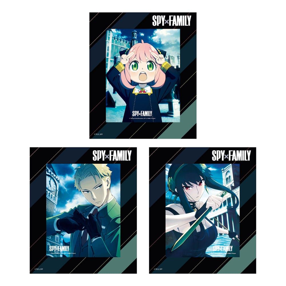 Spy x Family 3D Lenticular Framed Cards 3 pack Perfect Day 17 x 13 cm Sakami Merchandise