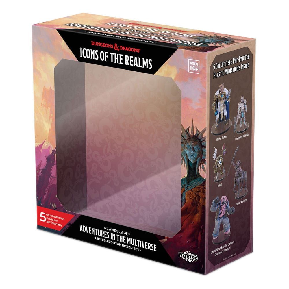 D&D Icons of the Realms: Planescape Prepainted Miniature Adventures in the Multiverse - Limited Edition Boxed Set Wizkids