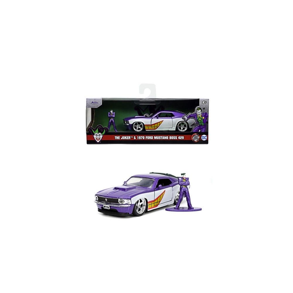 DC Comics Diecast Models 1/32 Joker Ford Mustang Display (6) Jada Toys
