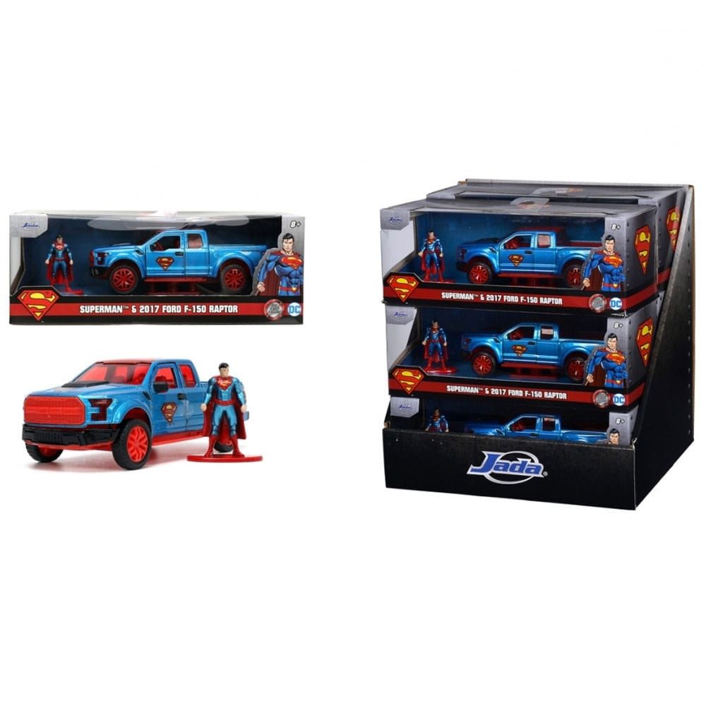 DC Comics Diecast Models 1/32 Superman 2017 Ford F 150 Raptor Display (6) Jada Toys