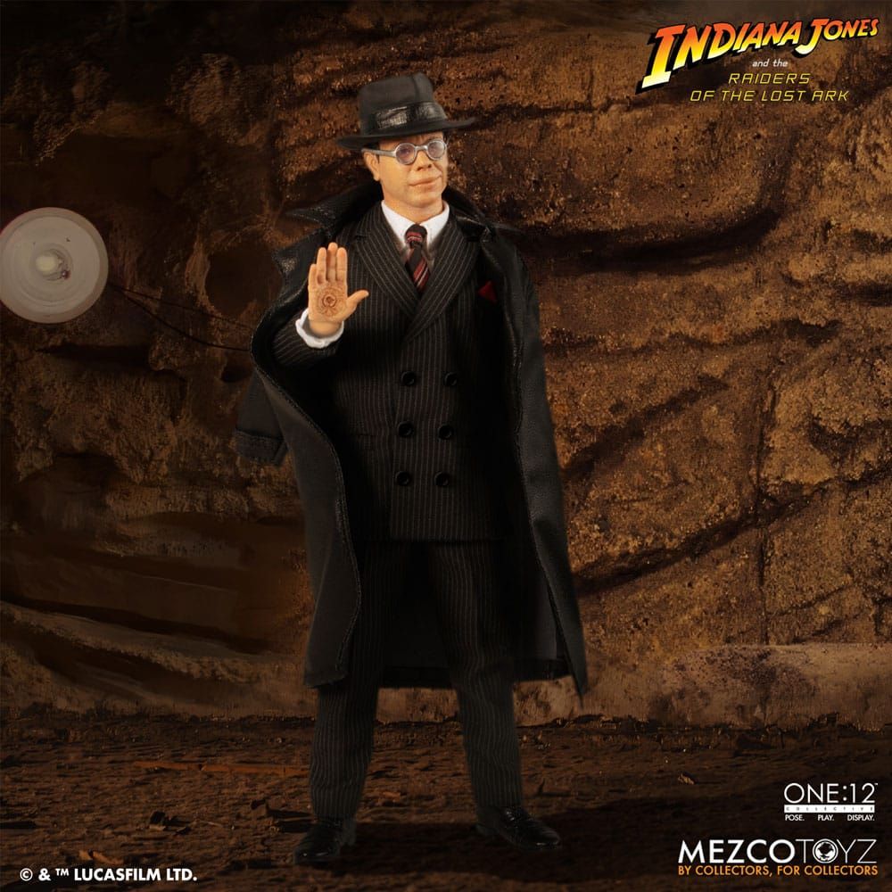 Indiana Jones Action Figure 1/12 Major Toht and Ark of the Covenant Deluxe Boxed Set 16 cm Mezco Toys