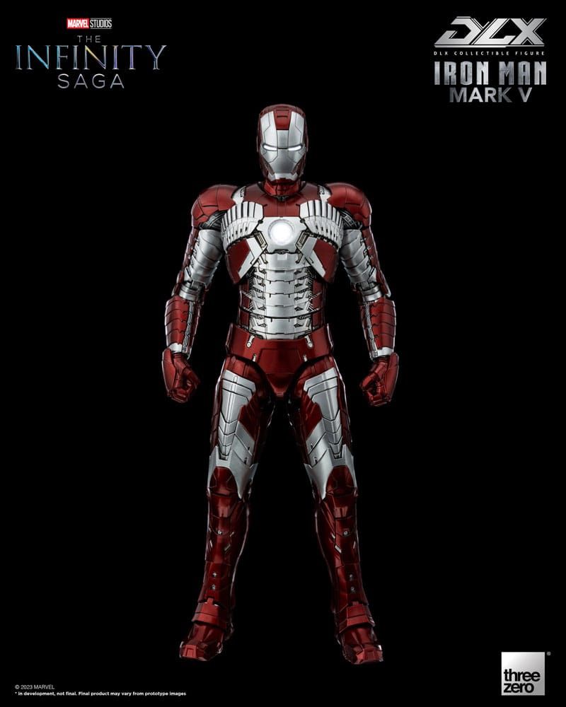 Infinity Saga DLX Action Figure 1/12 Iron Man Mark 5 17 cm ThreeZero