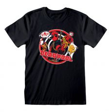 Marvel T-Shirt Deadpool Badge Size L