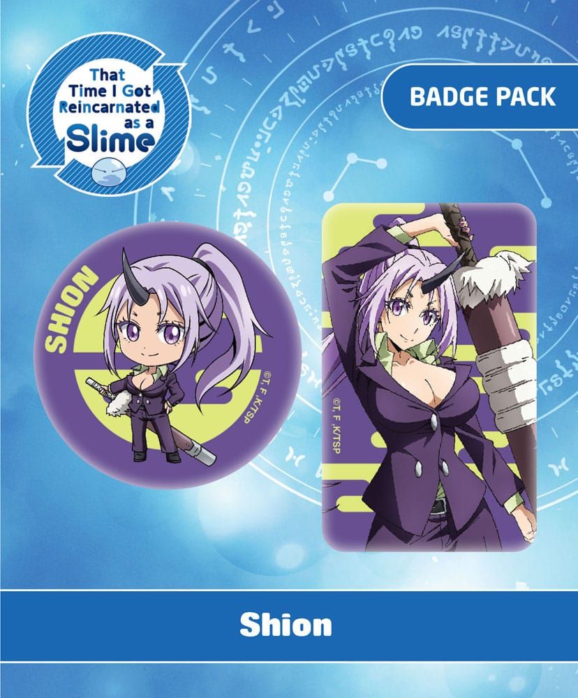 That Time I Got Reincarnated as a Slime Pin Badges 2-Pack Shion POPbuddies