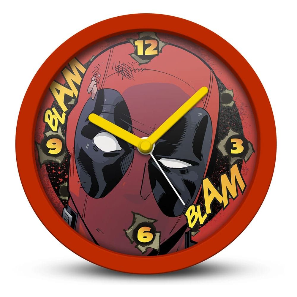 Marvel Desk Clock Deadpool Blam Blam Pyramid International