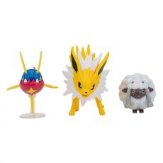 Pokémon Battle Figure Set Figure 3-Pack Wooloo, Carvanha, Jolteon Jazwares