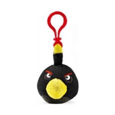 Angry Birds plyšový přívěšek na klíče Black Bird 6 cm