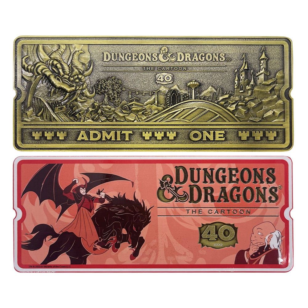 Dungeons & Dragons: The Cartoon Replica 40th Anniversary Rollercoaster Ticket Limited Edition FaNaTtik