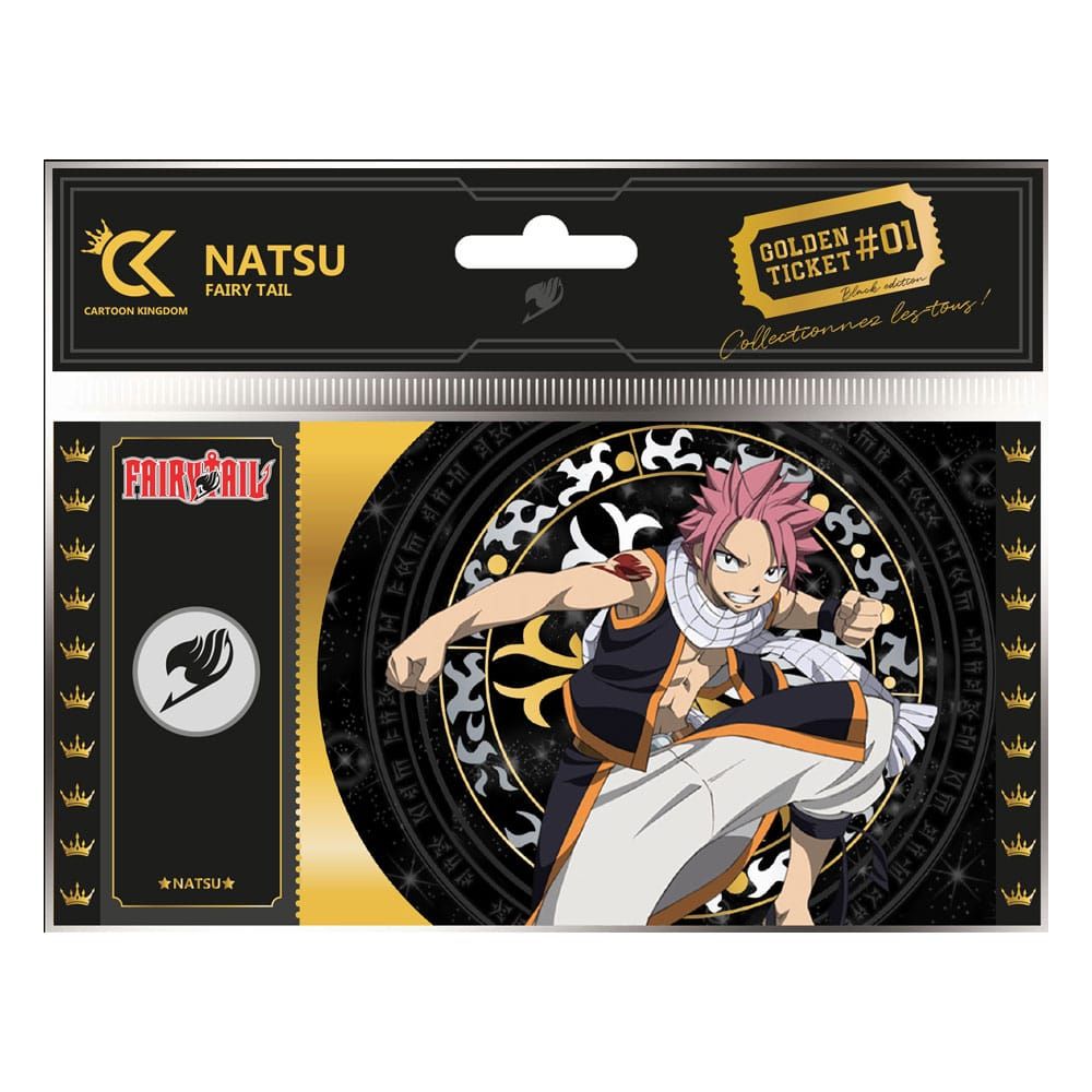 Fairy Tail Golden Ticket Black Edition #01 Natsu Case (10) Cartoon Kingdom