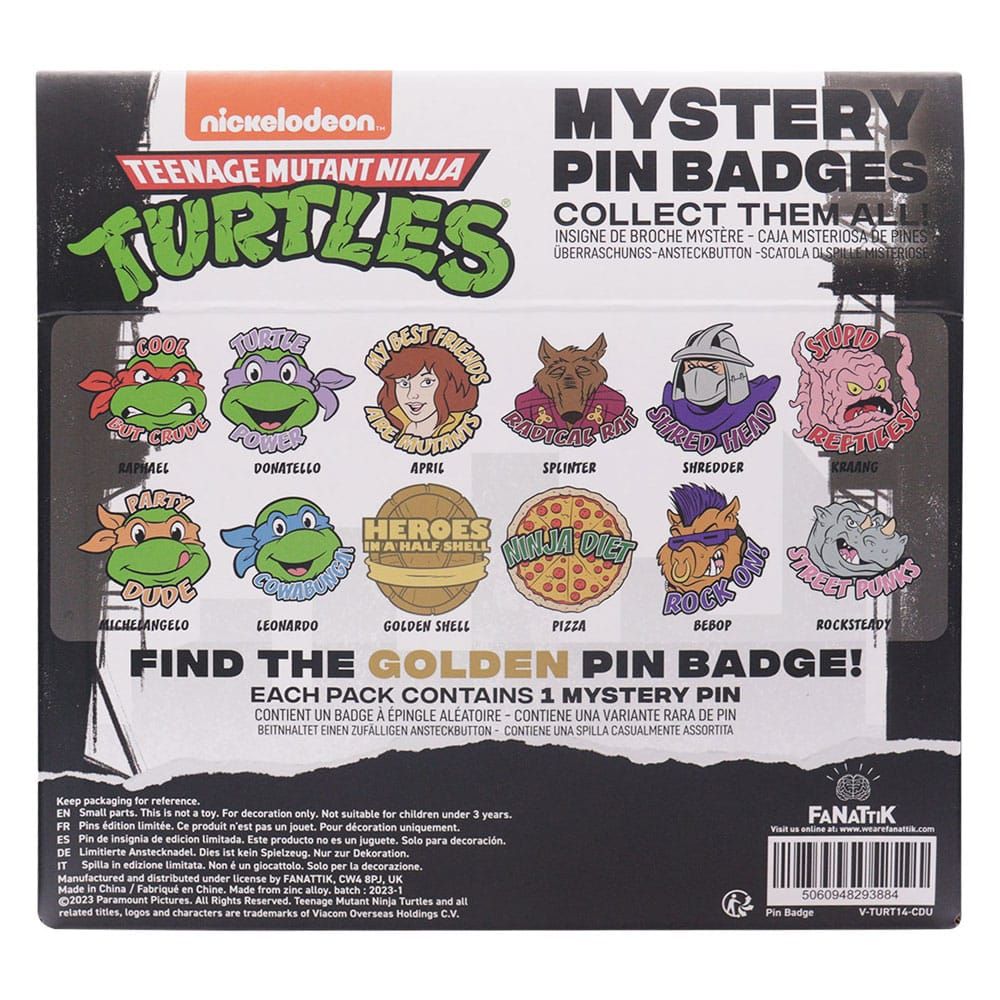 Teenage Mutant Ninja Turtles World Pin Badge Display (12) FaNaTtik