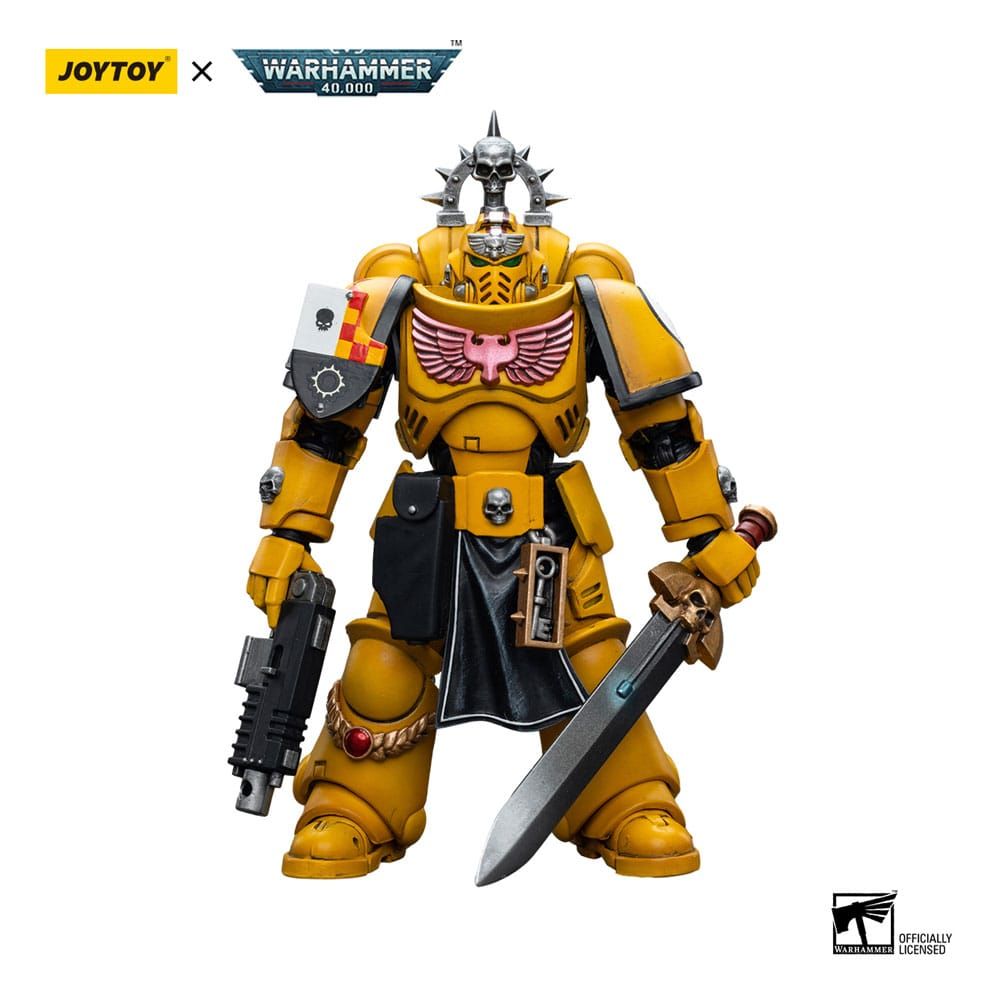 Warhammer 40k Action Figure 1/18 Imperial Fists Lieutenant with Power Sword 12 cm Joy Toy (CN)