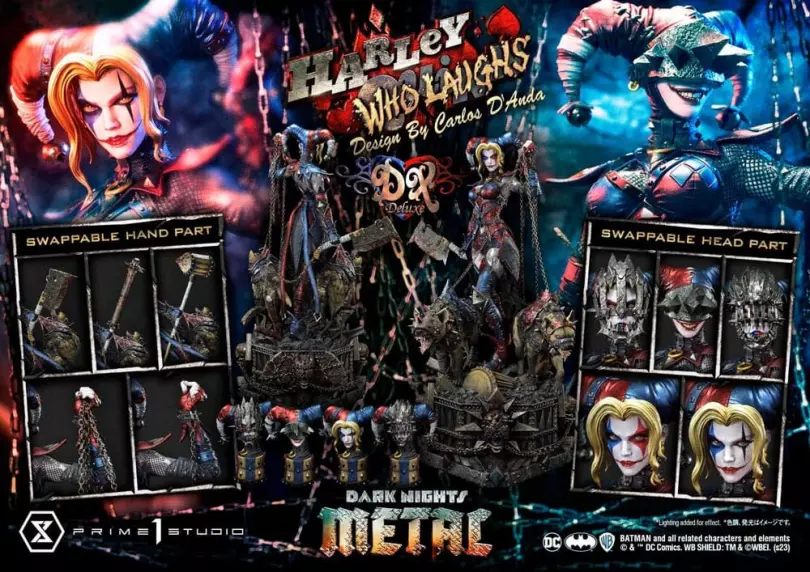 Dark Nights: Metal Museum Masterline Series Statue 1/3 Harley Quinn Who Laughs Concept Design by Caelos D`anda Deluxe Bonus Version 78 cm Prime 1 Studio