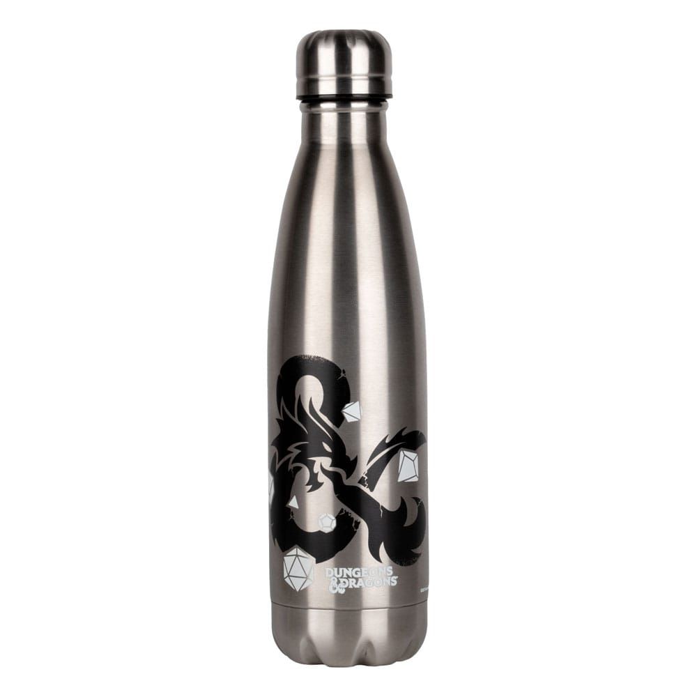 Dungeons & Dragons Thermo Water Bottle Logo Silver Konix