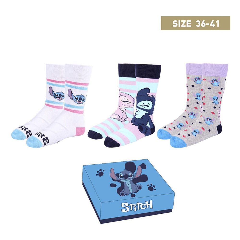 Lilo & Stitch Socks 3-Pack Stitch & Angel 36-41 Cerdá