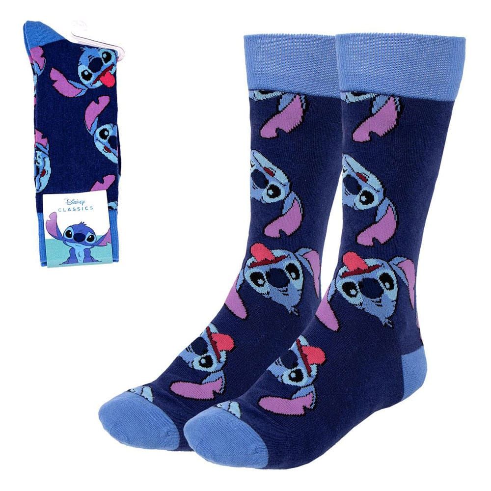 Lilo & Stitch Socks Stitch Face Assortment (6) Cerdá