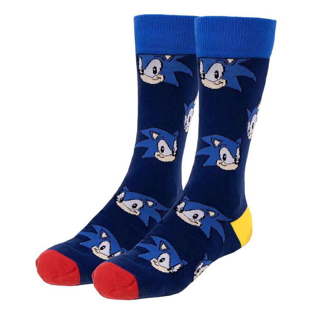 Sonic the Hedgehog Socks Sonic Face Assortment (6) Cerdá