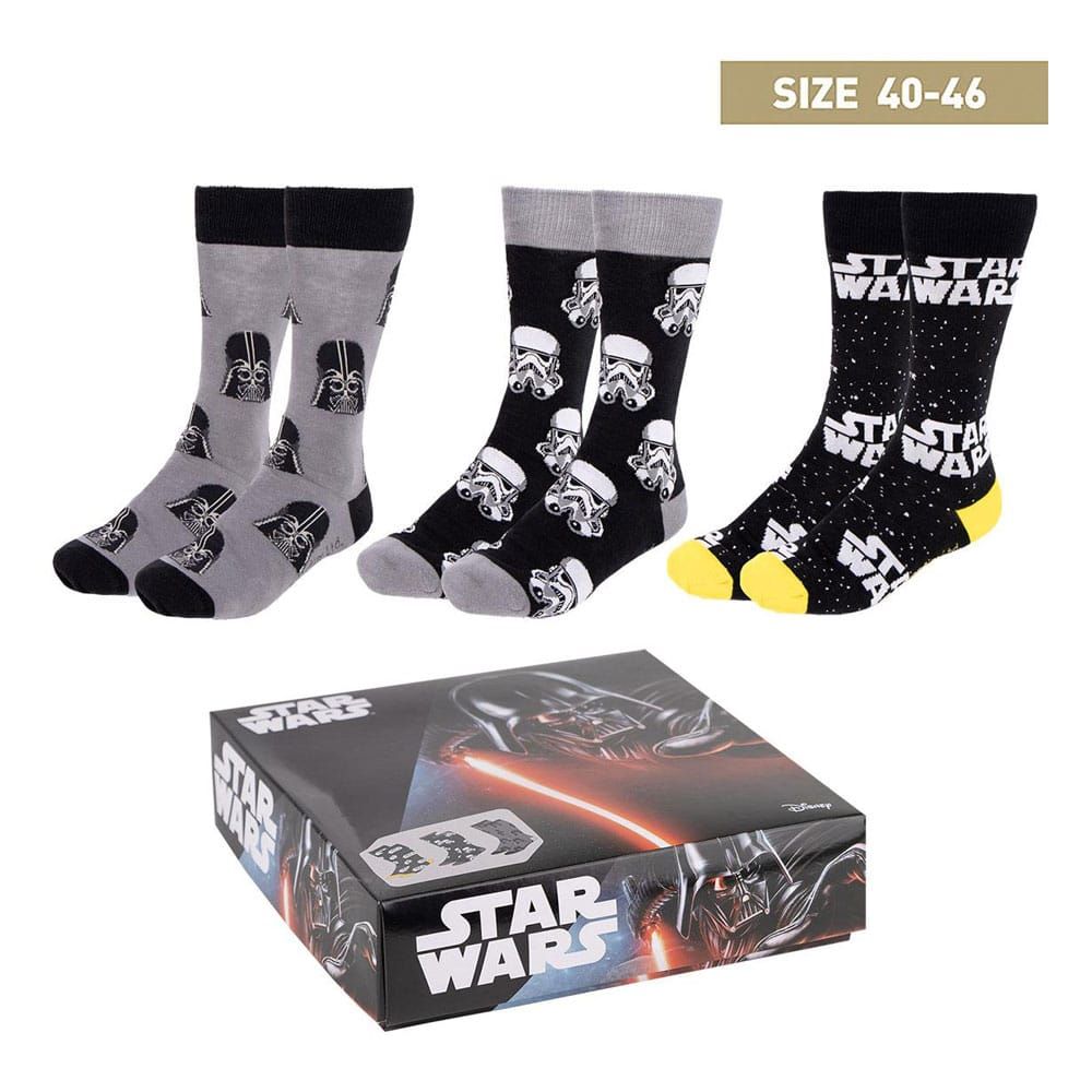 Star Wars Socks 3-Pack 40-46 Cerdá