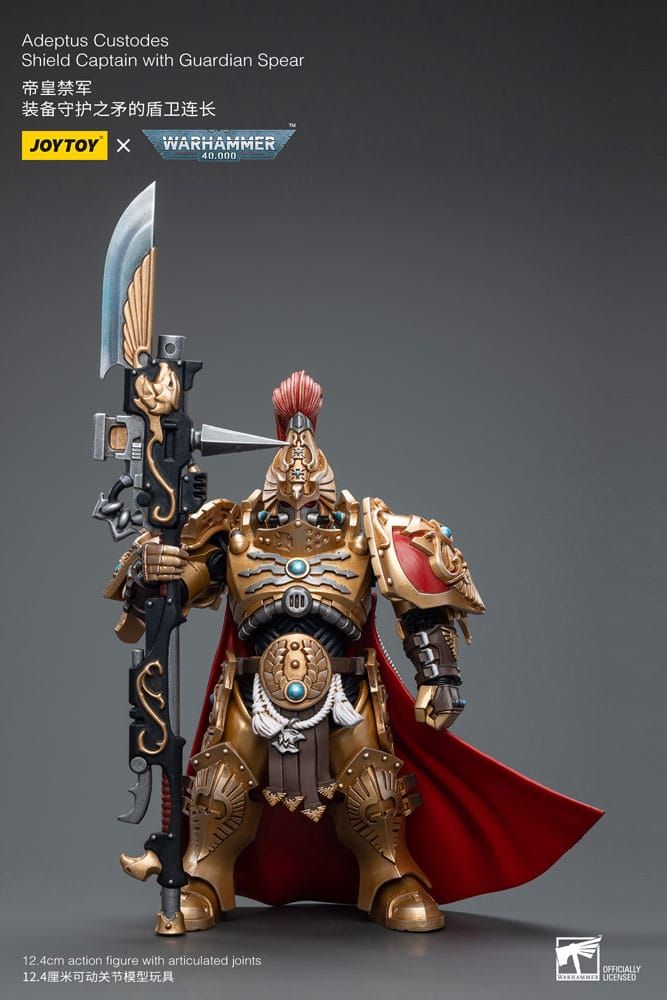 Warhammer 40k Action Figure 1/18 Adeptus Custodes Shield Captain with Guardian Spear Joy Toy (CN)