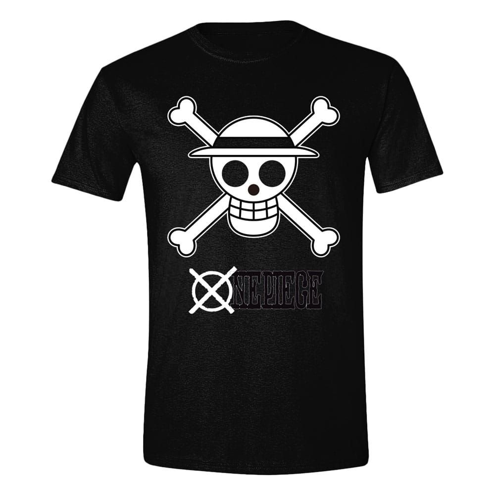 One Piece T-Shirt Skull Black & White Size L PCMerch