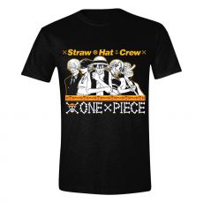 One Piece T-Shirt Straw Hat Crew Size L