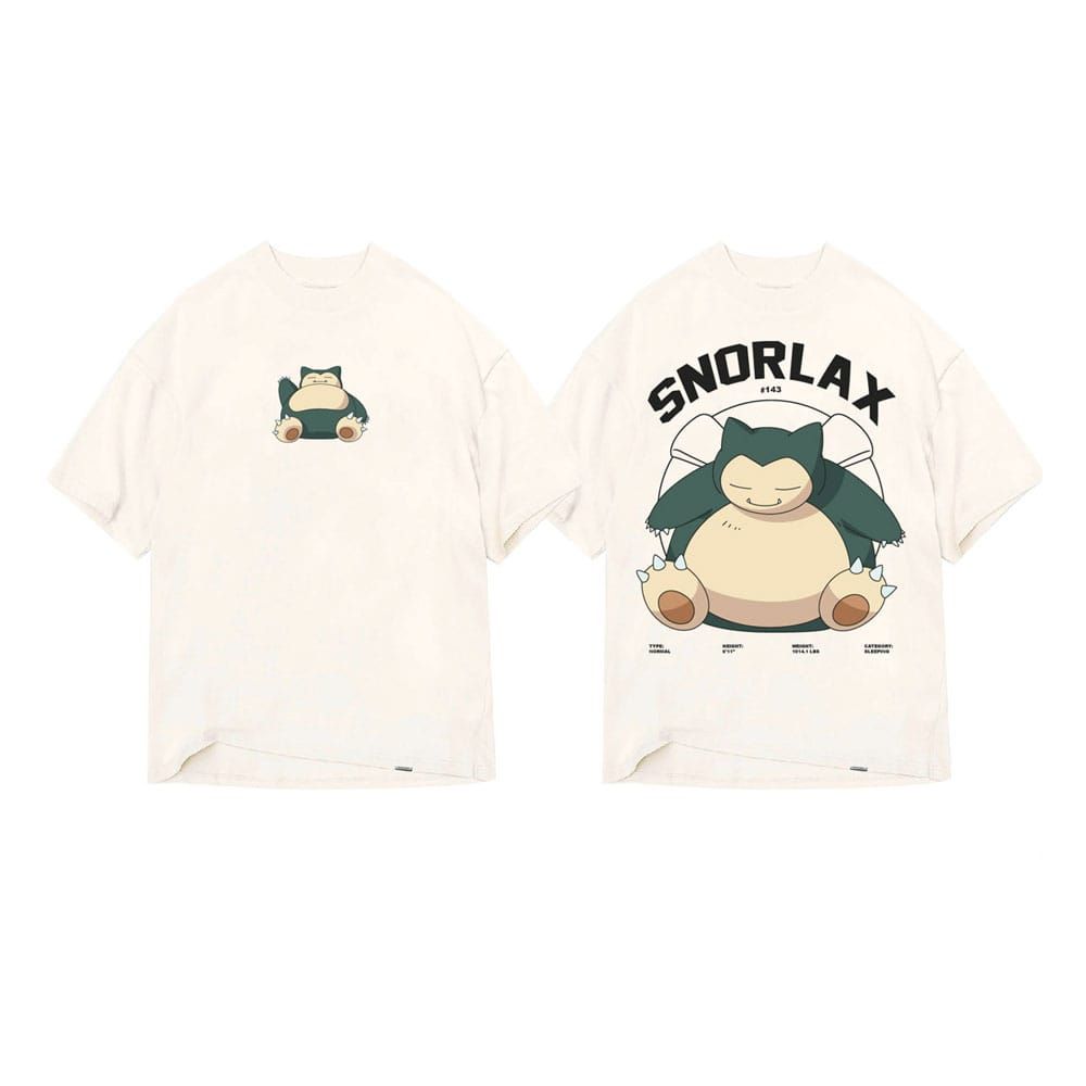 Pokemon T-Shirt Snorlax Front & Back Size L Heroes Inc