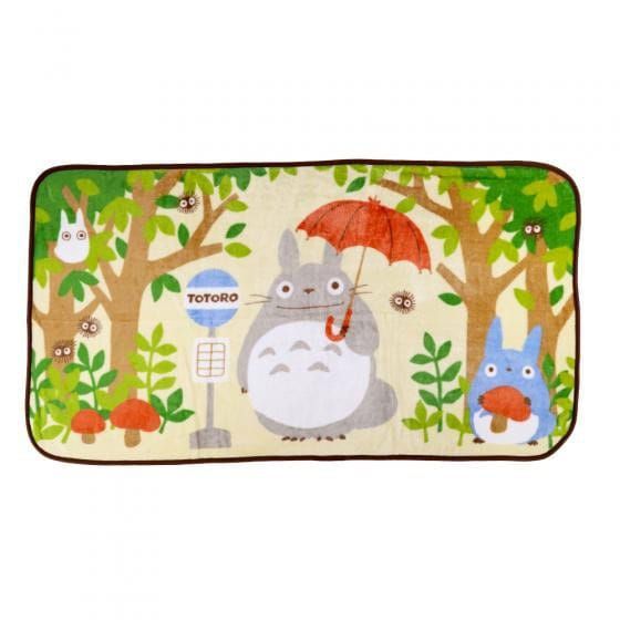 Studio Ghibli Fleece Blanket My Neighbor Totoro Totoro Bus Stop 80 x 150 cm Marushin