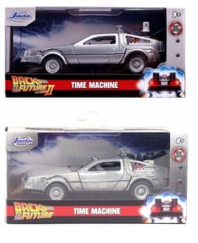 Back to the Future Diecast Models 1/32 Time Machine Display (6) Jada Toys