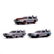 Back to the Future Nano Hollywood Cars Diecast Mini Cars 4-Pack