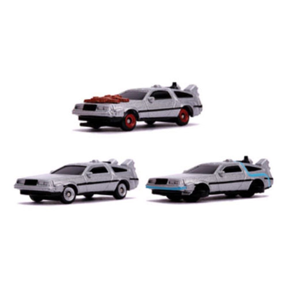 Back to the Future Nano Hollywood Cars Diecast Mini Cars 4-Pack Jada Toys