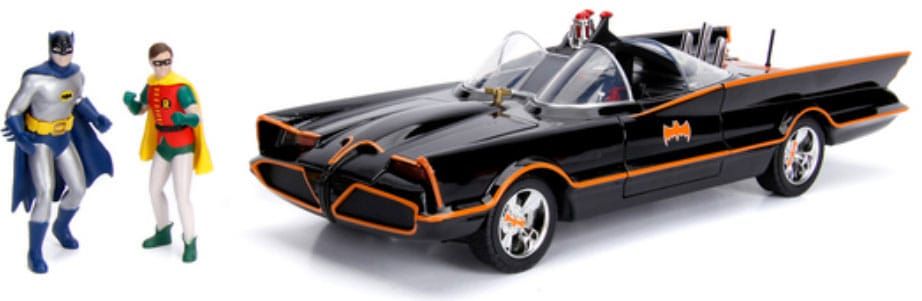 DC Comics Diecast Model 1/18 Batman Classic Batmobile Jada Toys