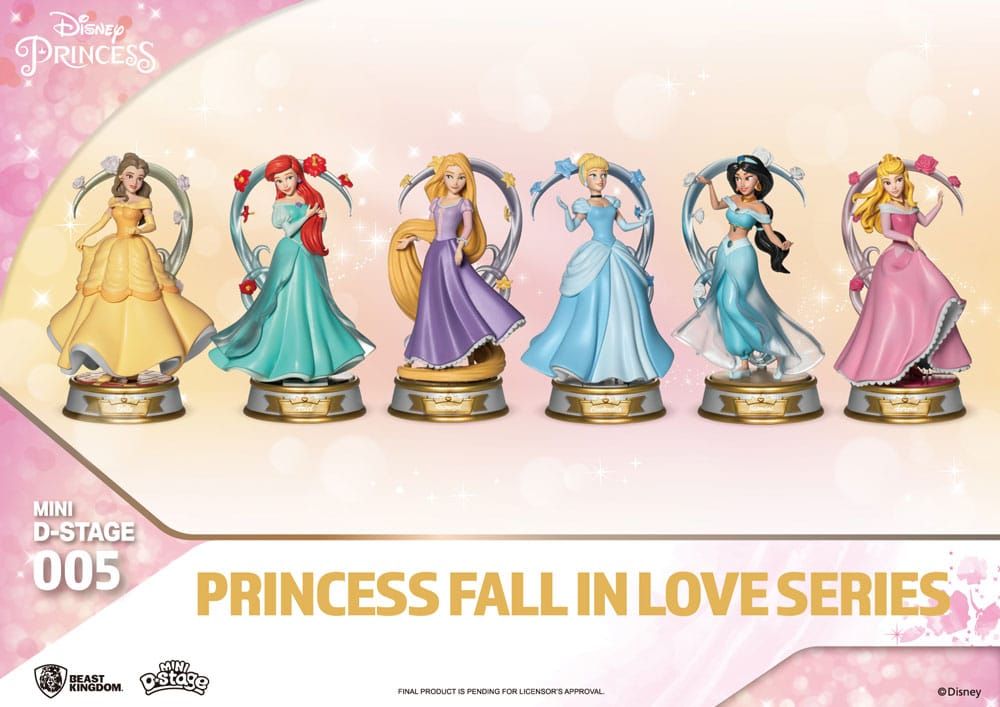 Disney Mini Diorama Stage Statues Princess Fall In Love Series 12 cm Assortment (6) Beast Kingdom Toys