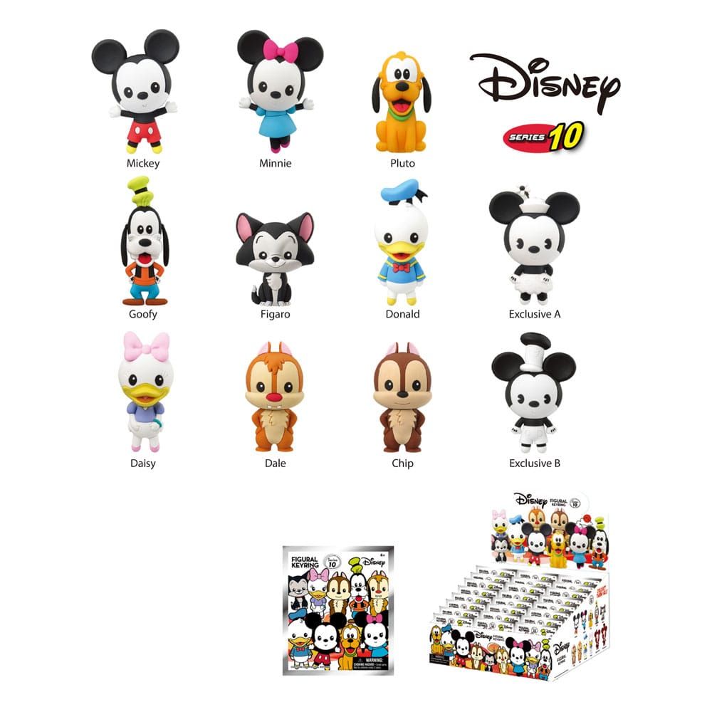 Disney PVC Bag Clips Mickey & Friends Series 10 Display (24) Monogram Int.