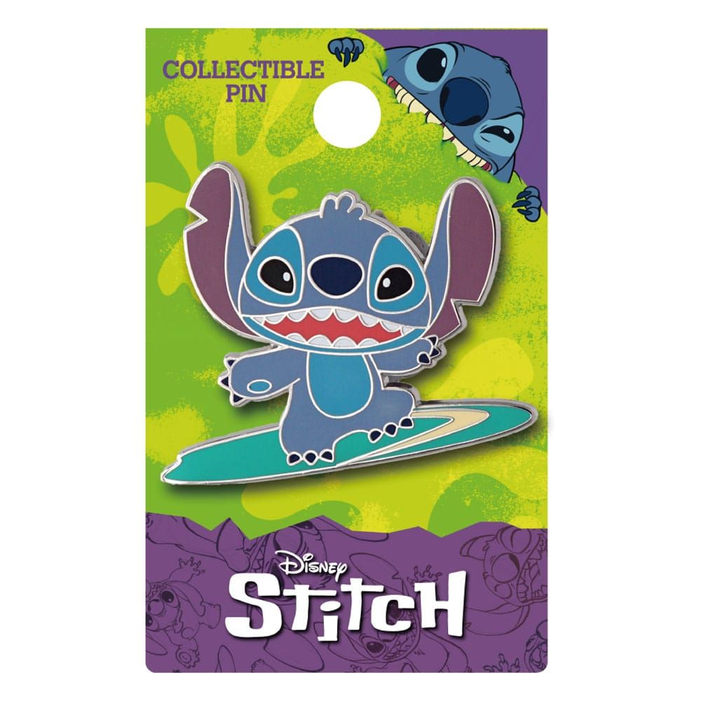 Lilo & Stitch Pin Badge Surfing Stitch Monogram Int.