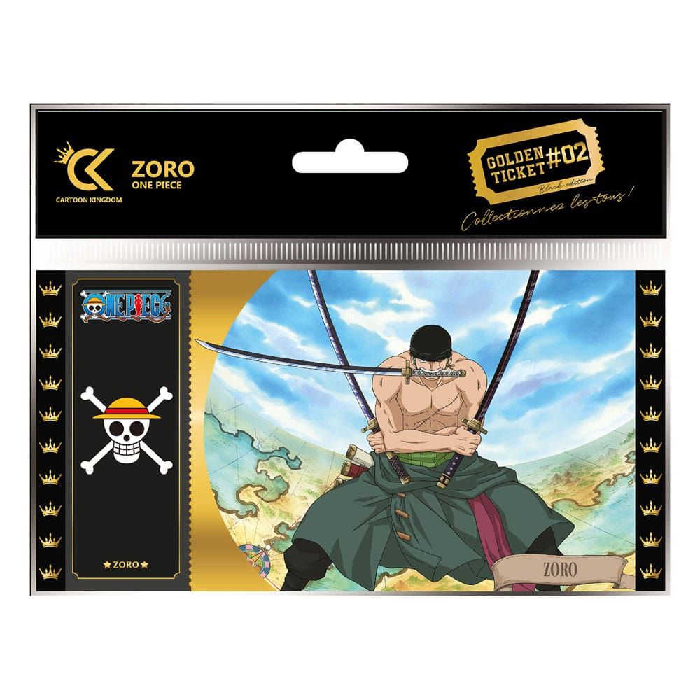 One Piece Golden Ticket Black Edition #02 Zoro Case (10) Cartoon Kingdom