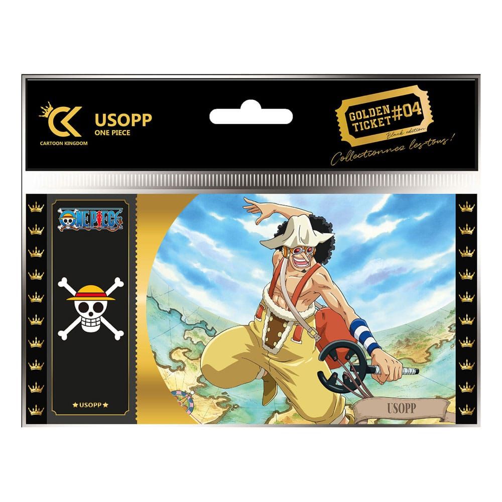 One Piece Golden Ticket Black Edition #04 Usopp Case (10) Cartoon Kingdom