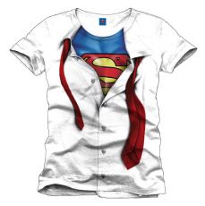 Superman T-Shirt Clark Kent white L