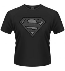 Superman T-Shirt Vintage Silver Logo size S