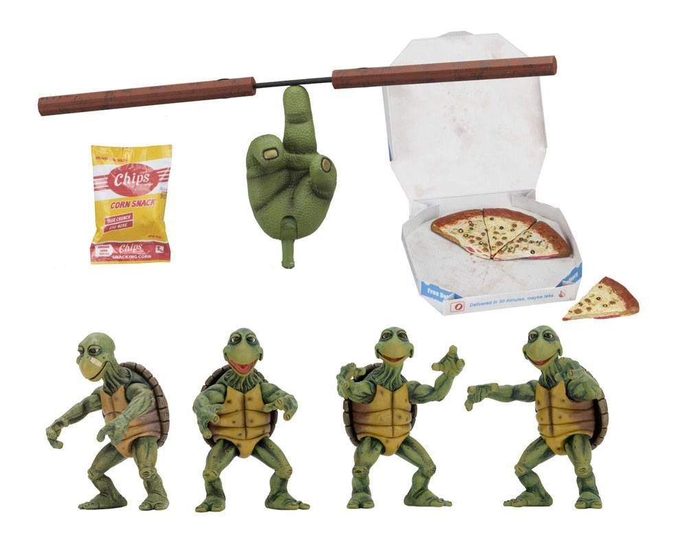 Teenage Mutant Ninja Turtles Action Figure 4-Pack 1/4 Baby Turtles 10 cm NECA