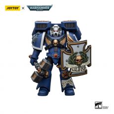 Warhammer 40k Action Figure 1/18Ultramarines Vanguard Veteran with Thunder Hammer and Storm Shield 12 cm Joy Toy (CN)
