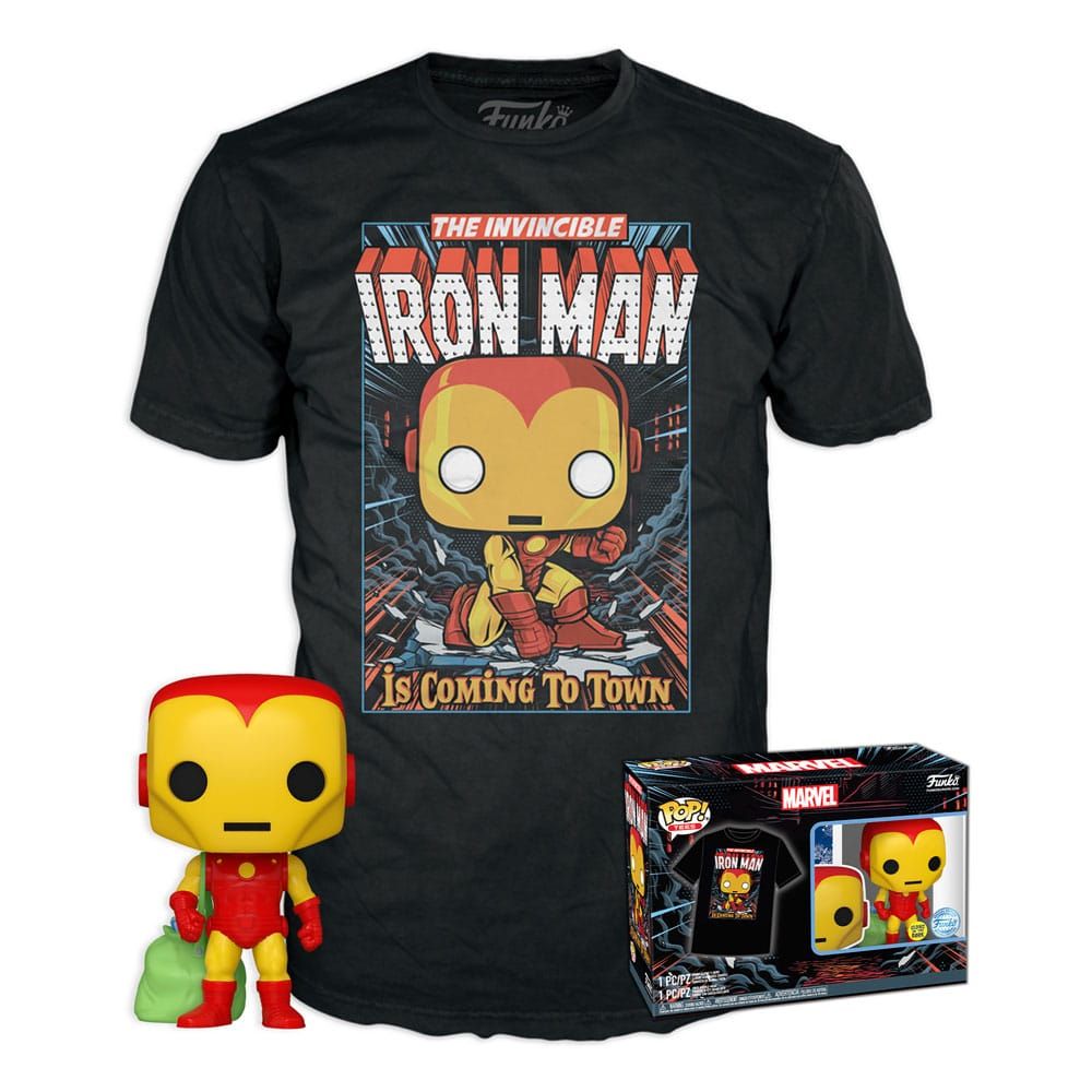 Marvel POP! & Tee Box Iron Man(GW) Size L Funko
