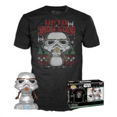 Star Wars The Mandalorian POP! & Tee Box Holiday Stormtrooper(MT) Size L Funko