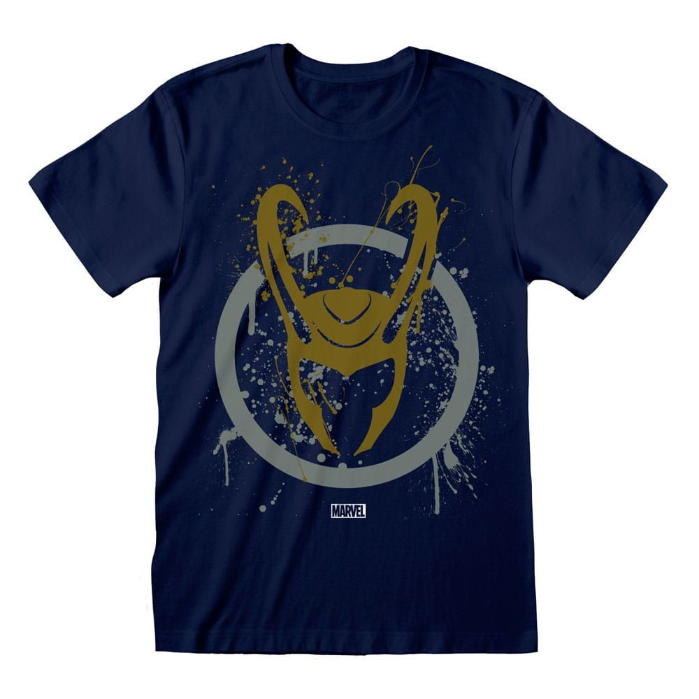Loki T-Shirt Splatter Logo Size XL Heroes Inc